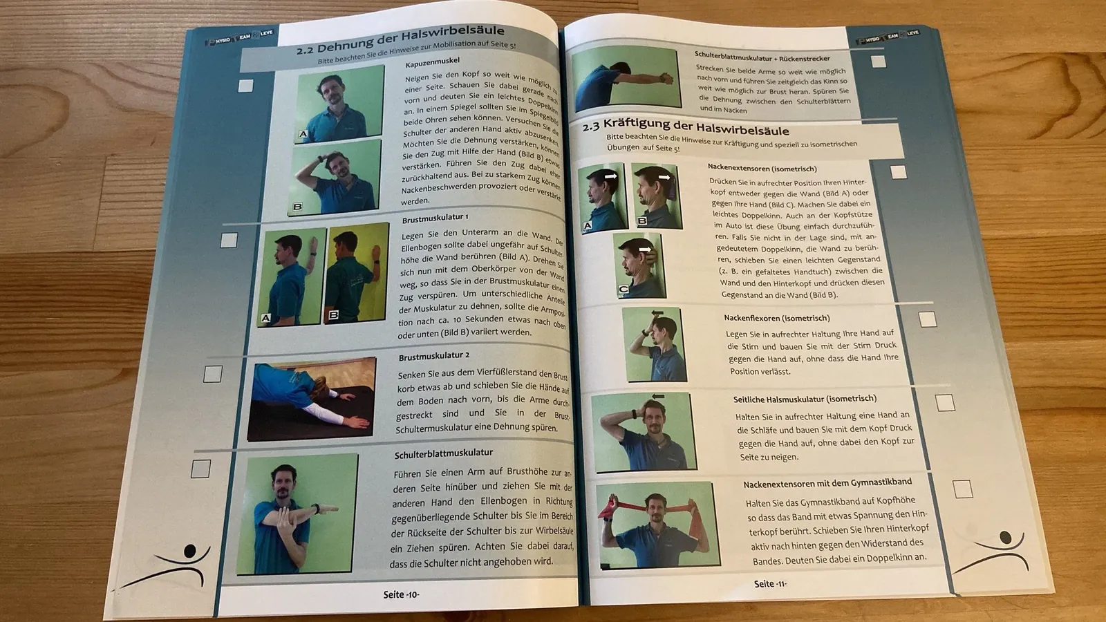 Übungsheft des PhysioTeam Kleve